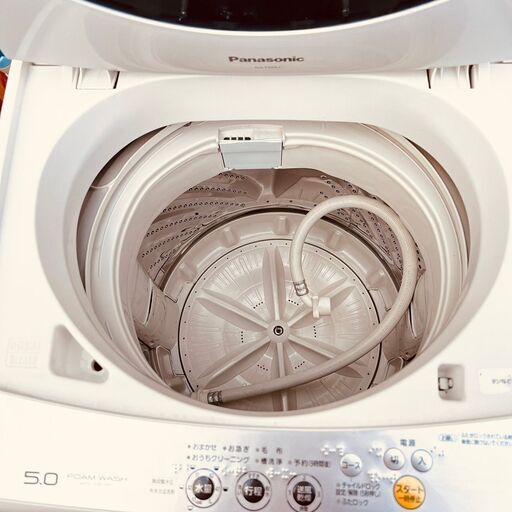 ①11422　Panasonic 一人暮らし洗濯機　5.0kg2月4～5日大阪市～神戸・西宮・伊丹方面配送無料！