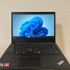 ノートPC　Lenovo　ThinkPad E495　メモリ16...
