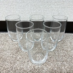 G101〈未使用〉グラス　お冷グラス　6個