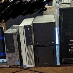 ジャンク扱い デスクトップPC 複数台 古いモニター