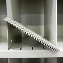 KOKUYO カルテ戸棚 グレー系 幅90×奥32×高178cm カルテラック 書庫 病院 診察所 書棚 コクヨ 札幌市 厚別区