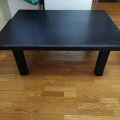 テーブル 黒 木製