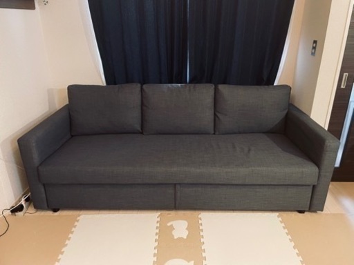 関税負担なし☆【取引中】IKEAの3人掛けソファーベッド(FRIHETEN 