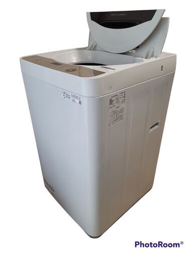 愛知近郊配送無料 長期保証付き SHARP 6kg洗濯機 ES-GE6E-T 2021年製