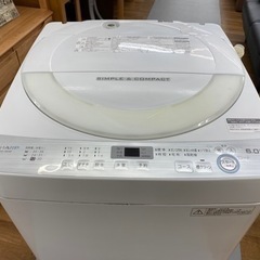 I439 ☆ SHARP 6.0㎏ 洗濯機 ⭐動作確認済 ⭐クリーニング済