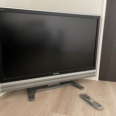シャープ37V型ワイド 液晶テレビ（2009年製）