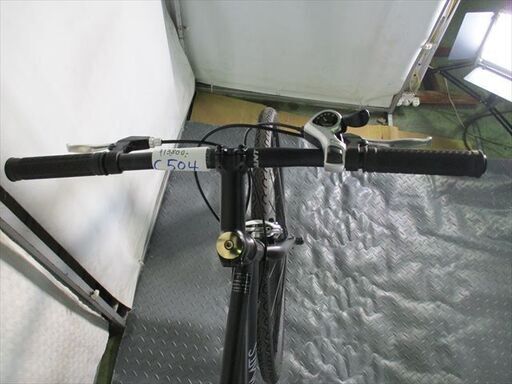 C504☆13800円☆整備済み スポーツ中古自転車 【クロスバイク 700c 黒