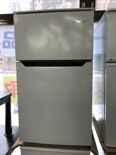 (k)ハイセンス 2ドア冷凍冷蔵庫 HR-B95A 2017年製 全定格内容積93L 幅481mm奥行552mm高さ860mm 美品 説明欄必読
