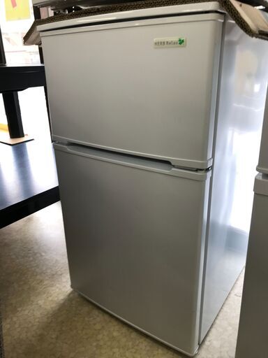 YAMADA ノンフロン冷凍冷蔵庫 YRZ-C09B1 2017年製 全定格内容積90L 幅478mm奥行509mm高さ852mm 美品 説明欄必読