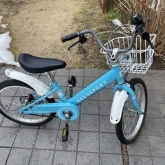 子供用自転車（18インチ）ブルー