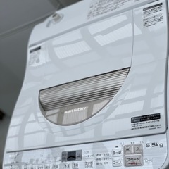送料・設置込み 洗濯乾燥機 5.5kg/3.5kg SHARP 2017年