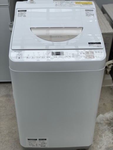 送料・設置込み　洗濯乾燥機　5.5kg/3.5kg SHARP 2017年