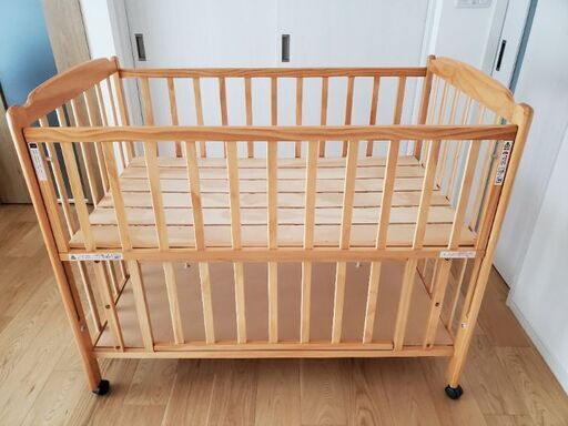 【GW価格】大和屋　ベビーベッド　ハイタイプ　120×70 布団サイズ