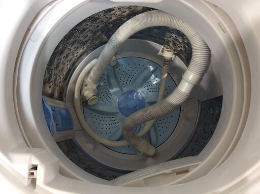 （3/19受渡済）JT6011【TOSHIBA/東芝 5.0㎏洗濯機】美品 2021年製 AW-5G9-W 家電 洗濯 簡易乾燥付