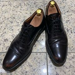 【中古】REGALの革靴(茶色 約26.5cm)、お売りい…