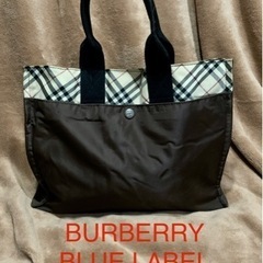 ♥️ BURBERRY BLUE LABEL ナイロン素材 トー...