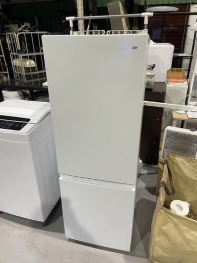 値下げ【美品】Hisense ノンフロン冷凍冷蔵庫 175L 2021年製  HR-D1701W 動作品 ハイセンス 2ドア ホワイト