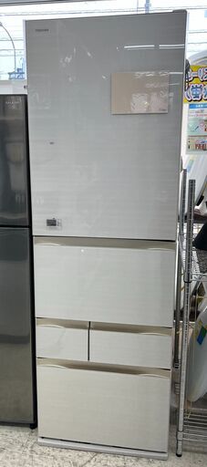 TOSHIBA/東芝 5ドア冷蔵庫 465L 自動製氷機能付き GR-M470GW(ZC) 2018年製 ラピスアイボリー【ユーズドユーズ名古屋天白店】J2391