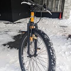 雪上用の自転車