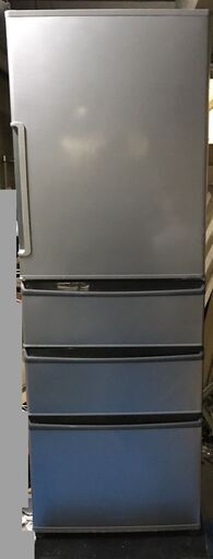 AQUA アクア 4ドア 冷凍冷蔵庫 355L（冷蔵266L、冷凍89L） AQR-361F シルバー 2017年製