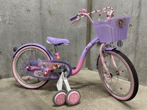 ソフィア自転車女の子18インチ補助輪