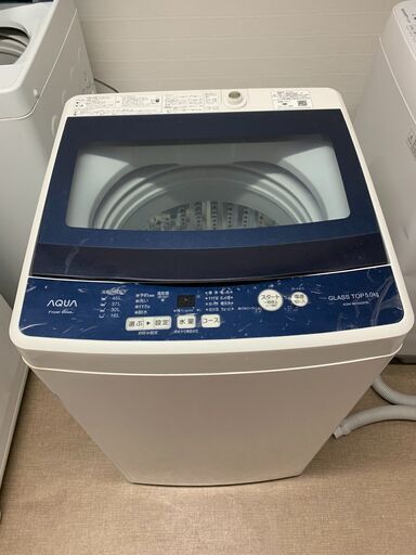 AQUA 洗濯機☺最短当日配送可♡無料で配送及び設置いたします♡AQW-BK50GF 5キロ 2018年製☺AQW001
