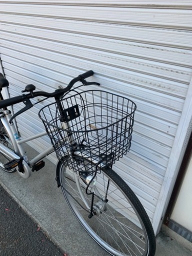 ☆前後タイヤ新古品☆ 27インチ LEDオートライトシティーサイクル 防犯 