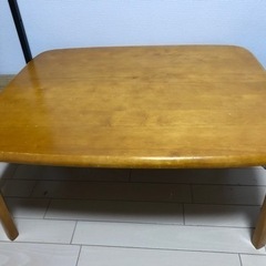 天然木折れ足テーブル(75cmx60cmx32cm)