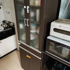 ニトリ　食器棚(フォルムN SK1860 DBR)