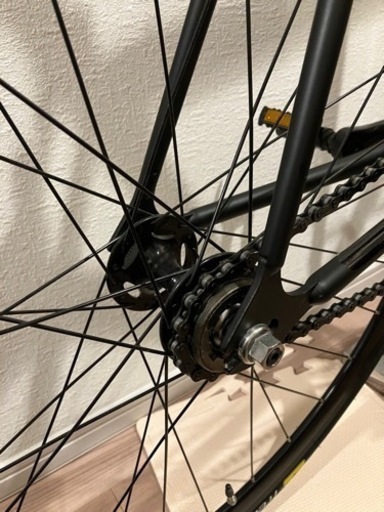 fuji feather 52   ピストバイク　マットブラック　自転車