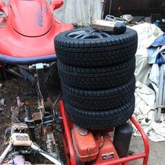 最終値下げ　新品海外製155/65R13スタッドレス+中古アルミホイール4本
