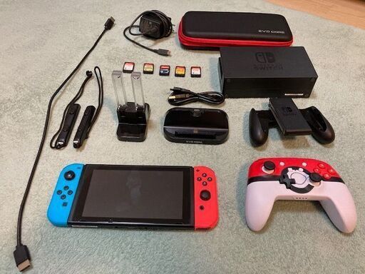 ニンテンドースイッチ　＋　ゲーム　＋　追加のコントローラー　など一式