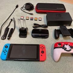 ニンテンドースイッチ　＋　ゲーム　＋　追加のコントローラー　など一式