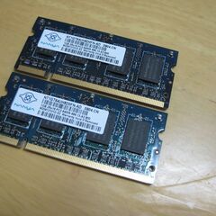 NANYA DDR2 PC2-6400S 1GBx2枚（計2GB...