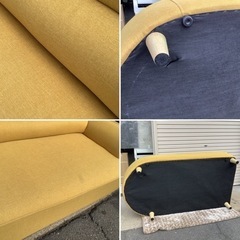 ビーカンパニー 2Pソファ キャンディ ソファ イエロー