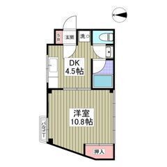 💖初期費用25万円💖東急東横線「祐天寺」駅徒歩10分🌟1DK🎵管...