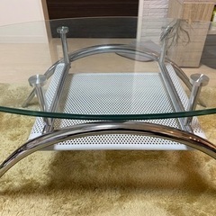 ニトリ　ローテーブル　ガラステーブル