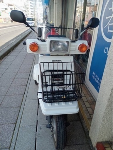 【ジャイロX】ホンダ3輪バイク　TD02 風防、前かご、リヤキャリア付　若林自転車　浜大津店　SALE中❗️