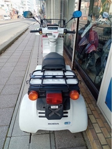【ジャイロX】ホンダ3輪バイク　TD02 風防、前かご、リヤキャリア付　若林自転車　浜大津店　SALE中❗️