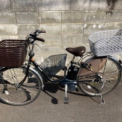 電動自転車 パナソニック 20インチ グリッター 新基準 鍵2本付 充電器 