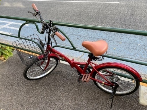 折りたたみ自転車★赤