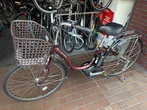 26インチ　Yamaha電動アシスト自転車　ブラウン