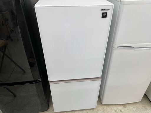 シャープ SJ-GD14E-W 2ドア冷蔵庫2019年製　プラズマクラスター　ガラストップ (137L・つけかえどっちもドア) ホワイト系