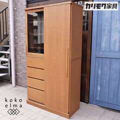 karimoku(カリモク家具)のオーク材食器棚 EU3650M...