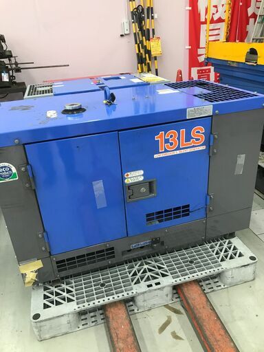 【引取限定】デンヨー TLG-13LSY 発電機 3757h ディーゼル【小倉南区葛原東】