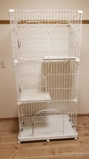 【受け付け終了】ペット用３段ケージ