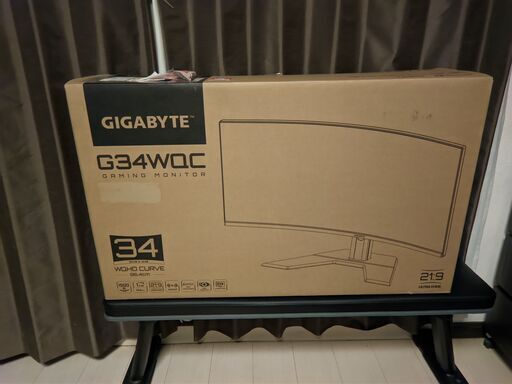 取引中】美品・使用頻度少☆GIGABYTE ゲーミングモニター G34WQC [34型