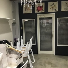 店舗ドア　ガラス　3点セット