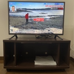 LGデジタルハイビジョン液晶テレビ2014年製＋テレビ台（ブラウン）