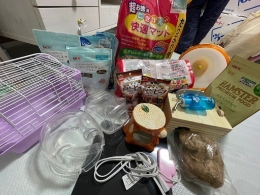 水槽＋ハムスターグッズ